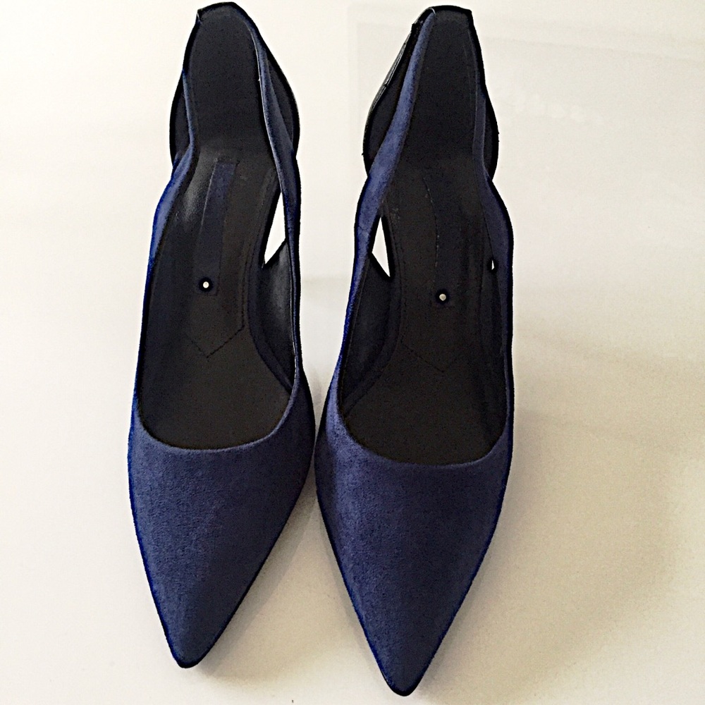 FABULOUS BLUE SUEDE/LEATHER HIGH HEELS *SOLD ON ANOTHER PLATFORM* Not available - Picture 3 of 8